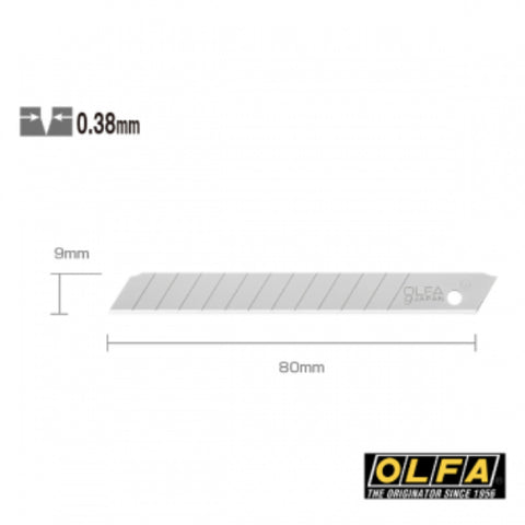 Taglierino Olfa 180 nero da 9 mm, corpo interamente in metallo, design sottile