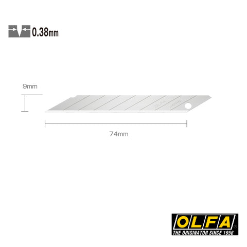 Lama di ricambio Olfa DKB-5 (5 pezzi) Lama a spezzare 30° per taglierino da 9 mm SAC-1