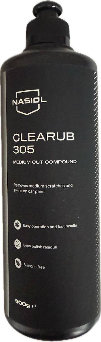 Nasiol Clearub 305 – Lucido a media azione per una finitura perfetta della vernice 500 g