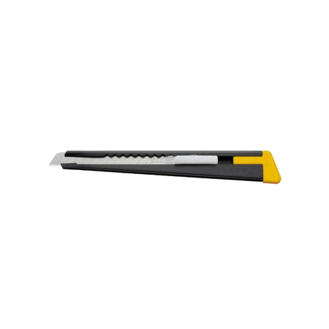 Taglierino Olfa 180 nero da 9 mm, corpo interamente in metallo, design sottile