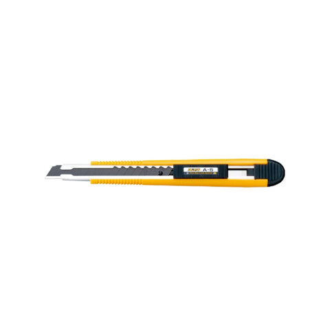 Taglierino Olfa A-5 con blocco unidirezionale, impugnatura ergonomica, con lama ABB da 9 mm