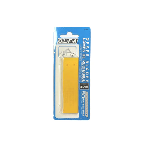 Olfa AB-50B - Lame di ricambio da 9 mm (50 pezzi) - confezione da 50, in blister