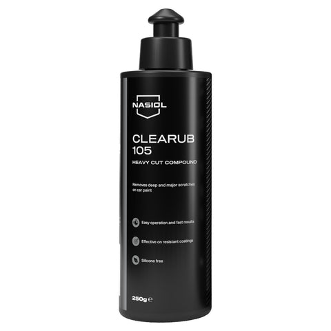 Nasiol Clearub 105 – Lucidante Heavy Cut per difetti di vernice gravi 500 g