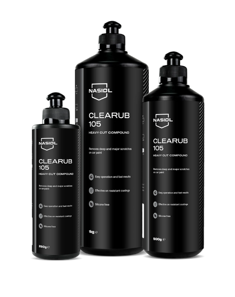 Nasiol Clearub 105 – Lucidante Heavy Cut per difetti di vernice gravi 500 g