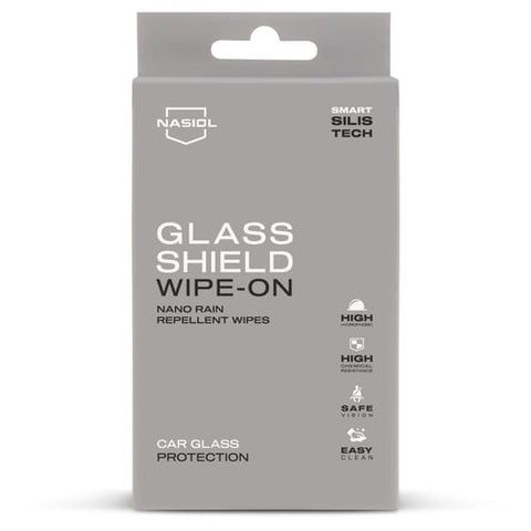 Nasiol GlasShield Wipe-On – Salviette antipioggia nano per una visione chiara in qualsiasi condizione atmosferica