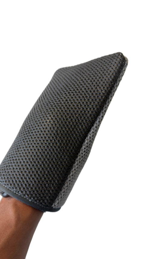 MPC-T13 Zweiseitiger Knetehandschuh. Eine Seite mit Knete, andere mit Mikrofaser