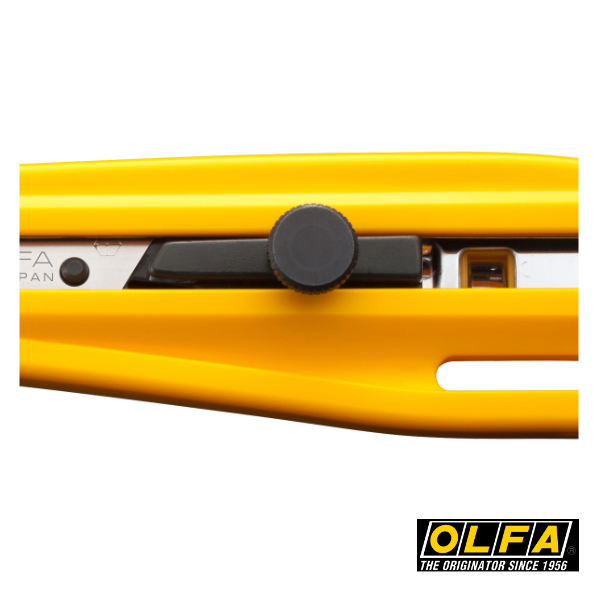 Taglierino Olfa 300 - 9 mm - con impugnatura extra larga e rotella di bloccaggio