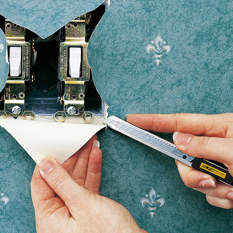 Taglierina in acciaio inox Olfa SVR-2 + 2 lame extra in acciaio inox da 9 mm, blocco automatico