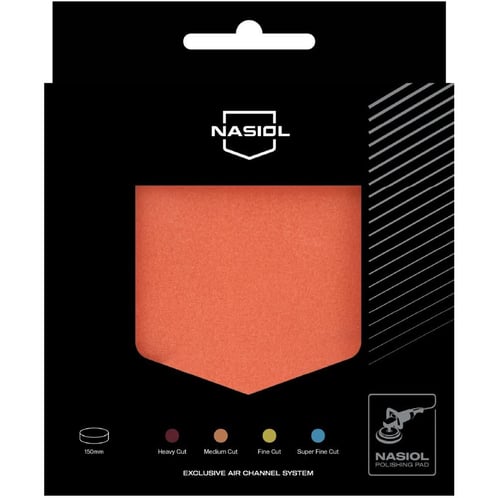 Tampone lucidante Nasiol – Taglio medio 150 mm (arancione) con sistema di canali d'aria