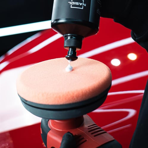 Tampone lucidante Nasiol – Taglio medio 150 mm (arancione) con sistema di canali d'aria