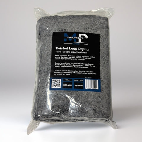 Maxprotect Care - Twisted Loop Microfiber Drying Towel – Double-Sided