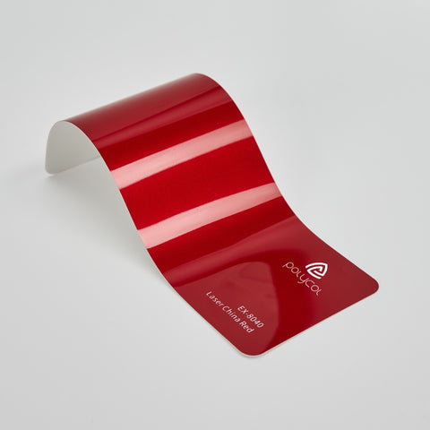 Polycol TPU Colour PPF Folie - Laser China Red Super Gloss  EX-8040 1,52 m Breite